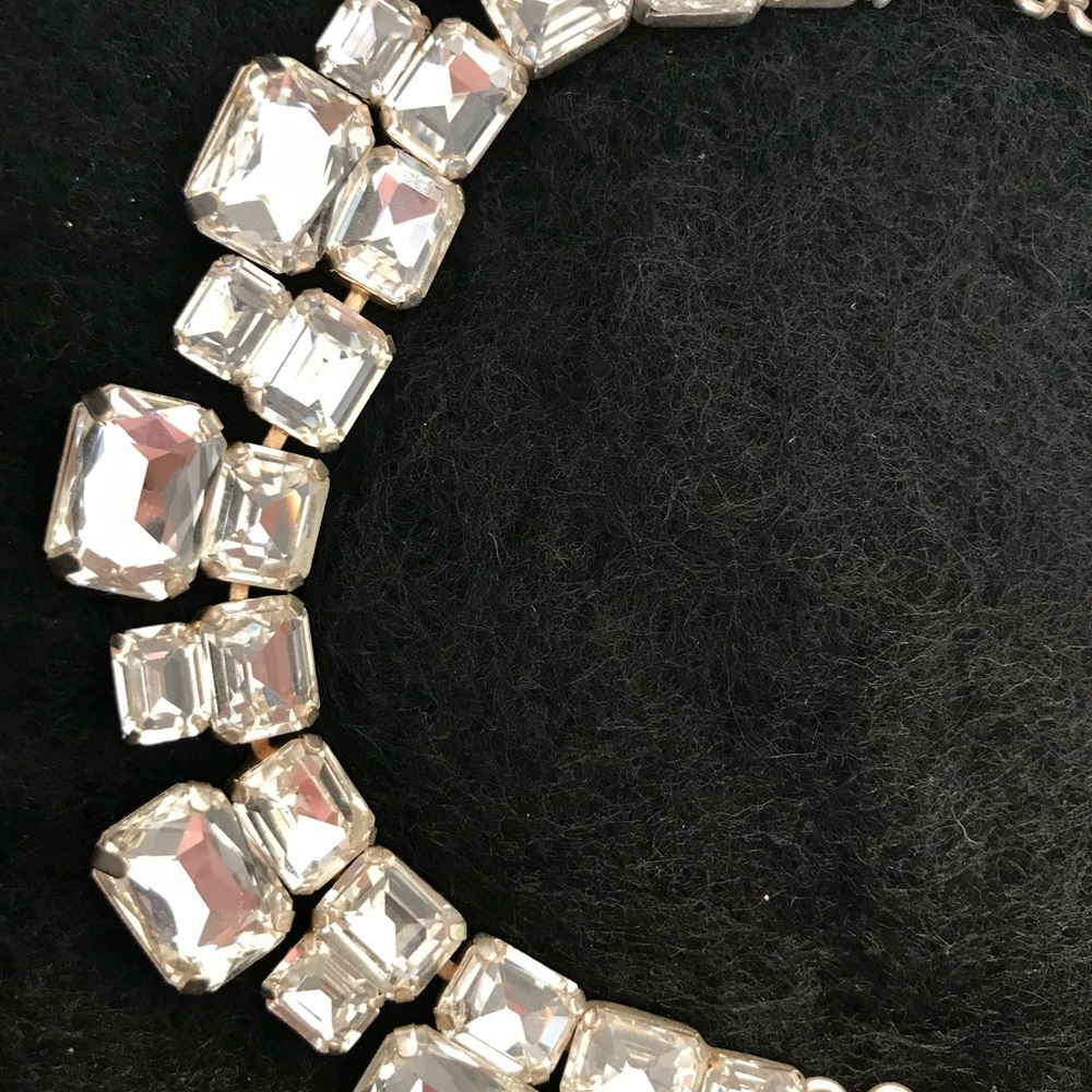 Statement Rhinestone Necklace - Picture 3 of 8